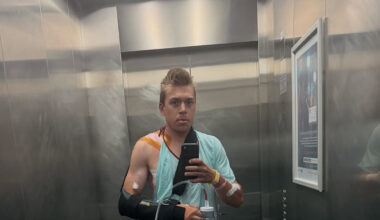 el duro accidente de Andri Frischknecht en la Gravel Burn