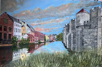 De visita a su hija,