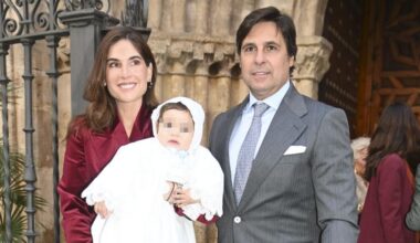 Primeras imágenes del bautizo del hijo de Francisco Rivera y Lourdes Montes