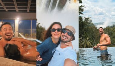 La escapada romántica de Nico Occhiato y Flor Jazmín Peña a las Cataratas del Iguazú: su álbum de fotos