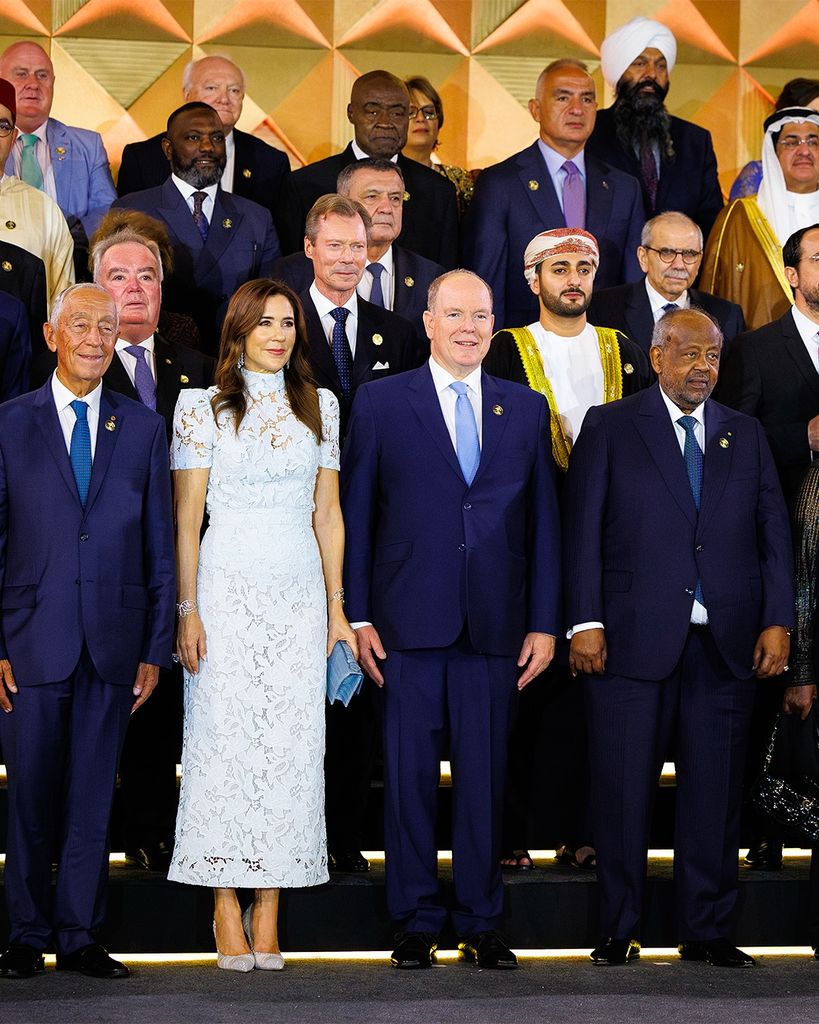 Mary de Dinamarca en la inauguración del Gran Museo Egipcio, 2025. 