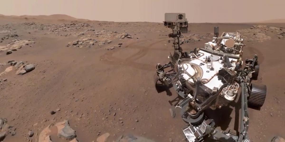 el rover Perseverance registra el primer relámpago en su atmosfera