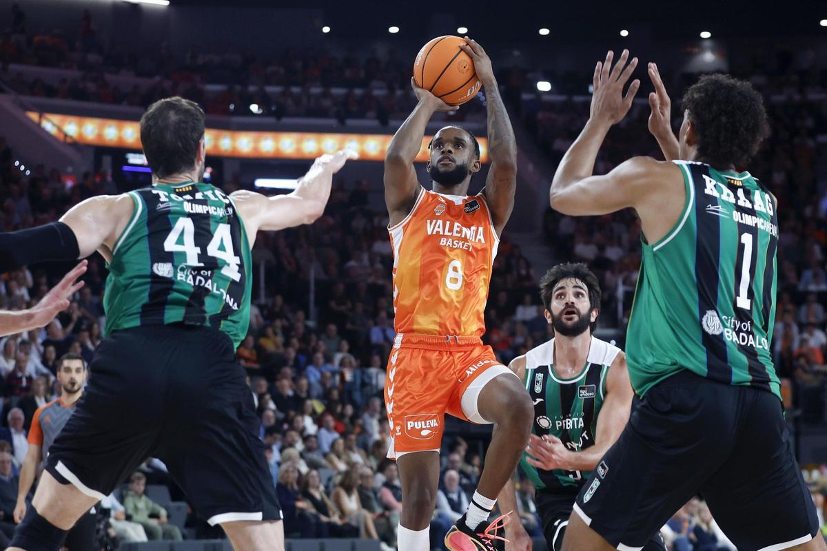 Jean Montero, en el partido ante el Joventut, en el que volvió a ser clave en la victoria.