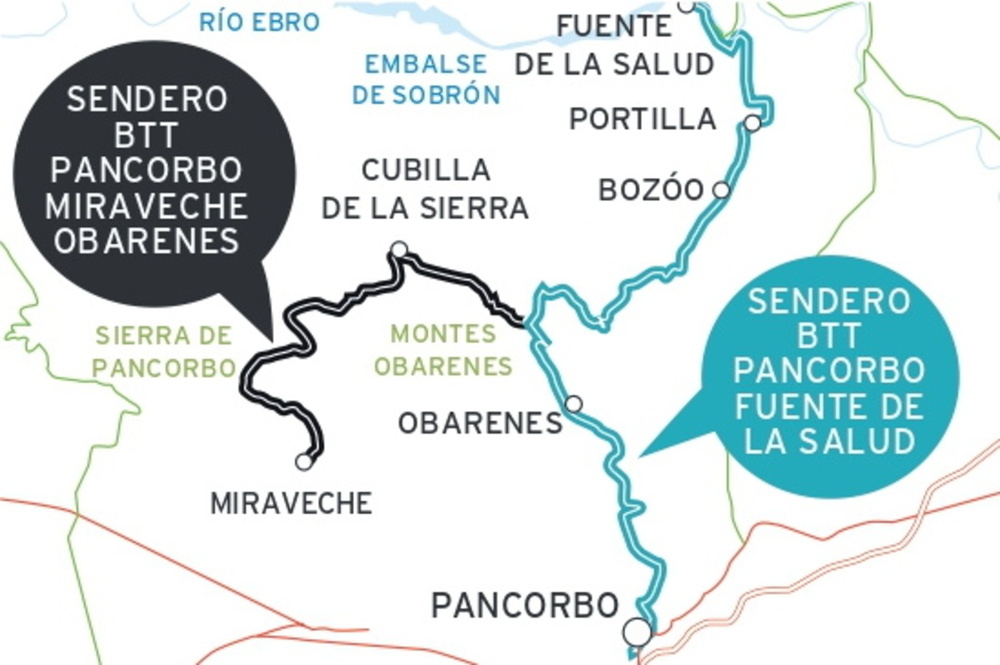 Dos rutas ciclistas de Pancorbo a Miraveche cruzarán los Obarenes