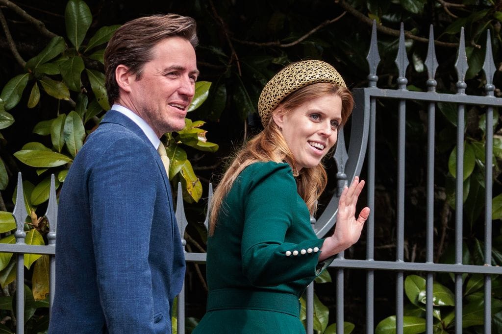 La princesa Beatriz de York junto a su marido Edoardo Mapelli Mozzi 