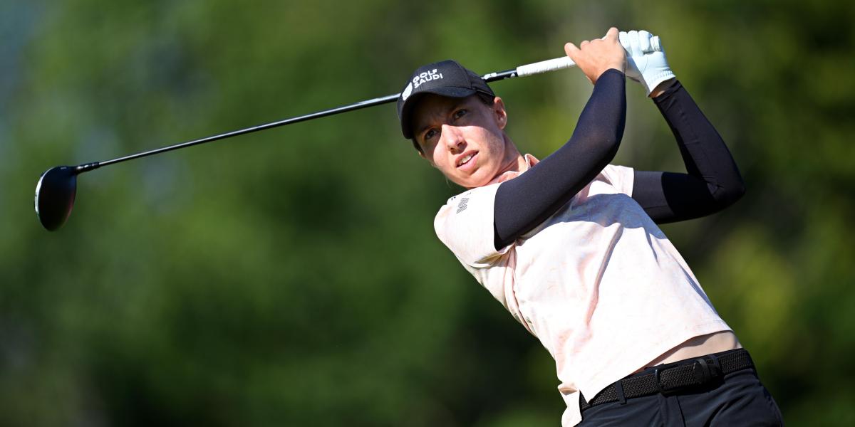 Reacción de Carlota Ciganda antes de la jornada final del Open de España