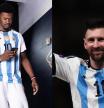 Yves Missi lució una camiseta de Lionel Messi
