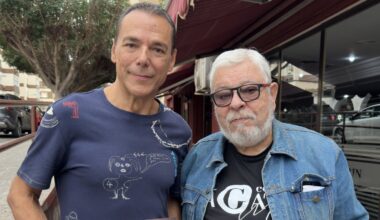 Adolfo Olmedo junto al autor de la entrevistas Antonio Hermosa.
