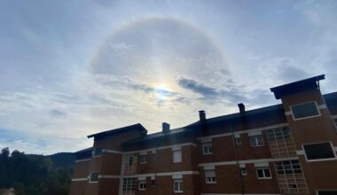 El halo solar vuelve a manifestarse