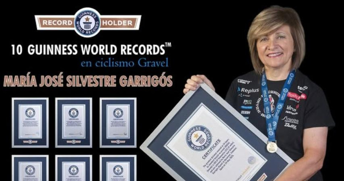 Una valenciana de 59 años entra en el Libro Guinness de los Récords con diez registros a la vez