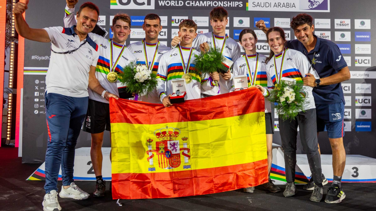 La selección española de Trial conquista su séptimo título mundial por equipos consecutivo en Riyadh