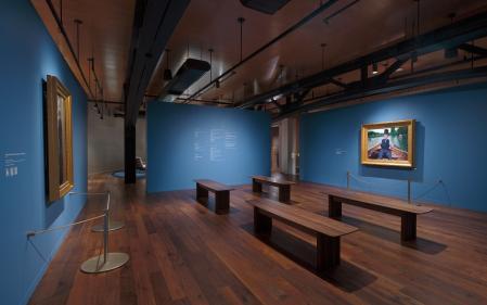 Aspecto de la sala de exposición del Espacio Louis Vuitton de Nueva York