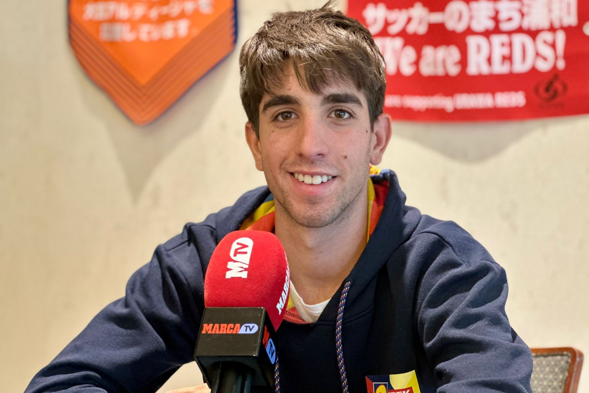 Héctor Álvarez, con MARCA en Saitama.