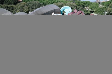 El parque Gulliver, en el antiguo cauce del Turia