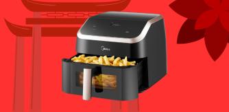 Midea-freidora de aire XXL de 9 L,