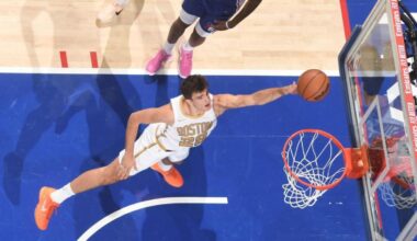 Hugo González, de punto por minuto a sufrir su primera lesión en la NBA