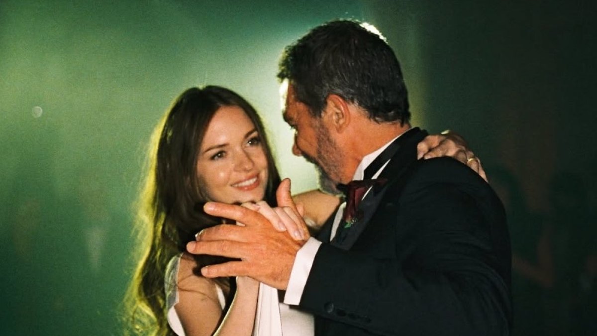 Stella del Carmen con Antonio Banderas en Abadía Retuerta