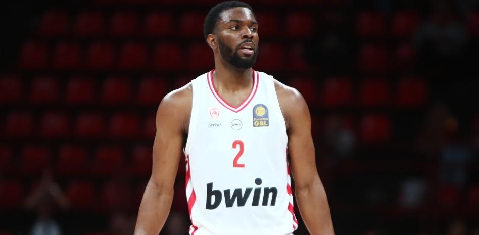 Keenan Evans, el pasado fin de semana, en el primer partido tras su lesión.