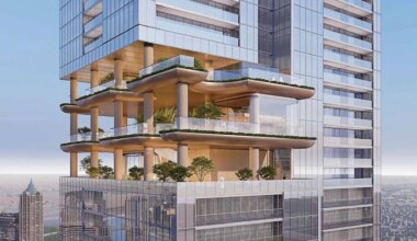 El gigantesco rascacielos de 450 metros de altura con viviendas de lujo que tendrán piscinas infinitas y terrazas de yoga