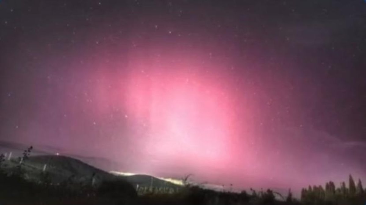 las auroras boreales sorprenden en el corazón de España