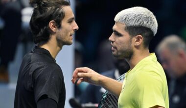 Italia, se queda sin el nº 1 de Alcaraz y sufre las bajas de Sinner y Musetti