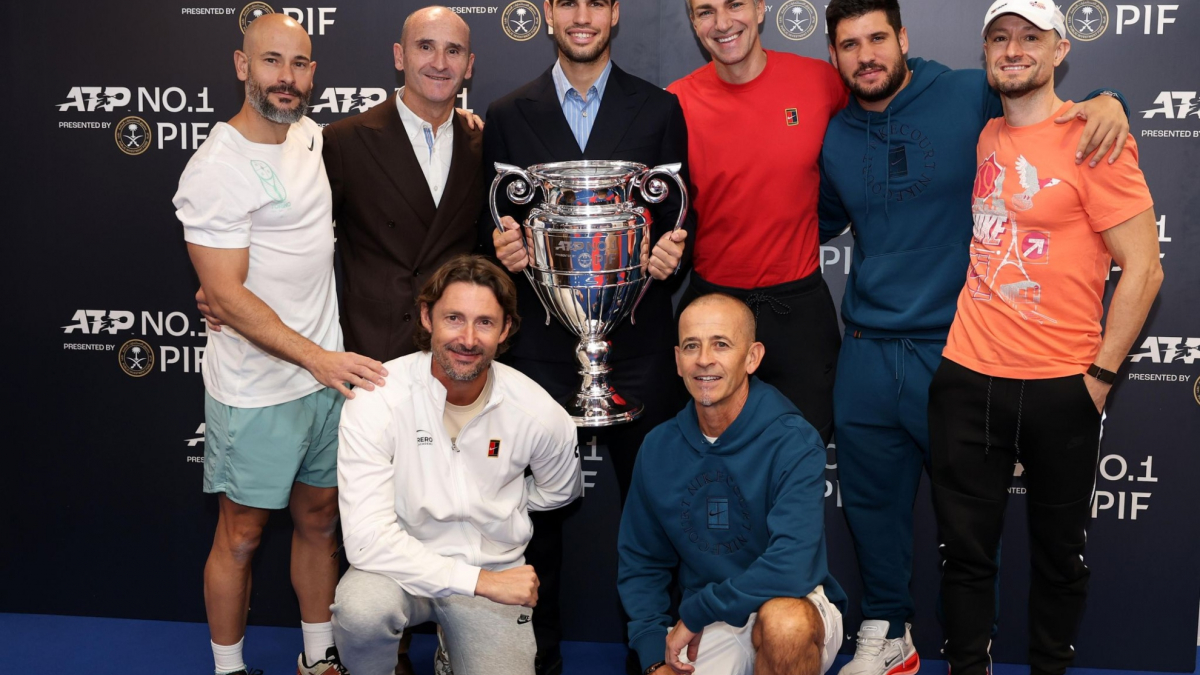 El equipo de números uno que acompaña a Carlos Alcaraz en las ATP Finals de Turín