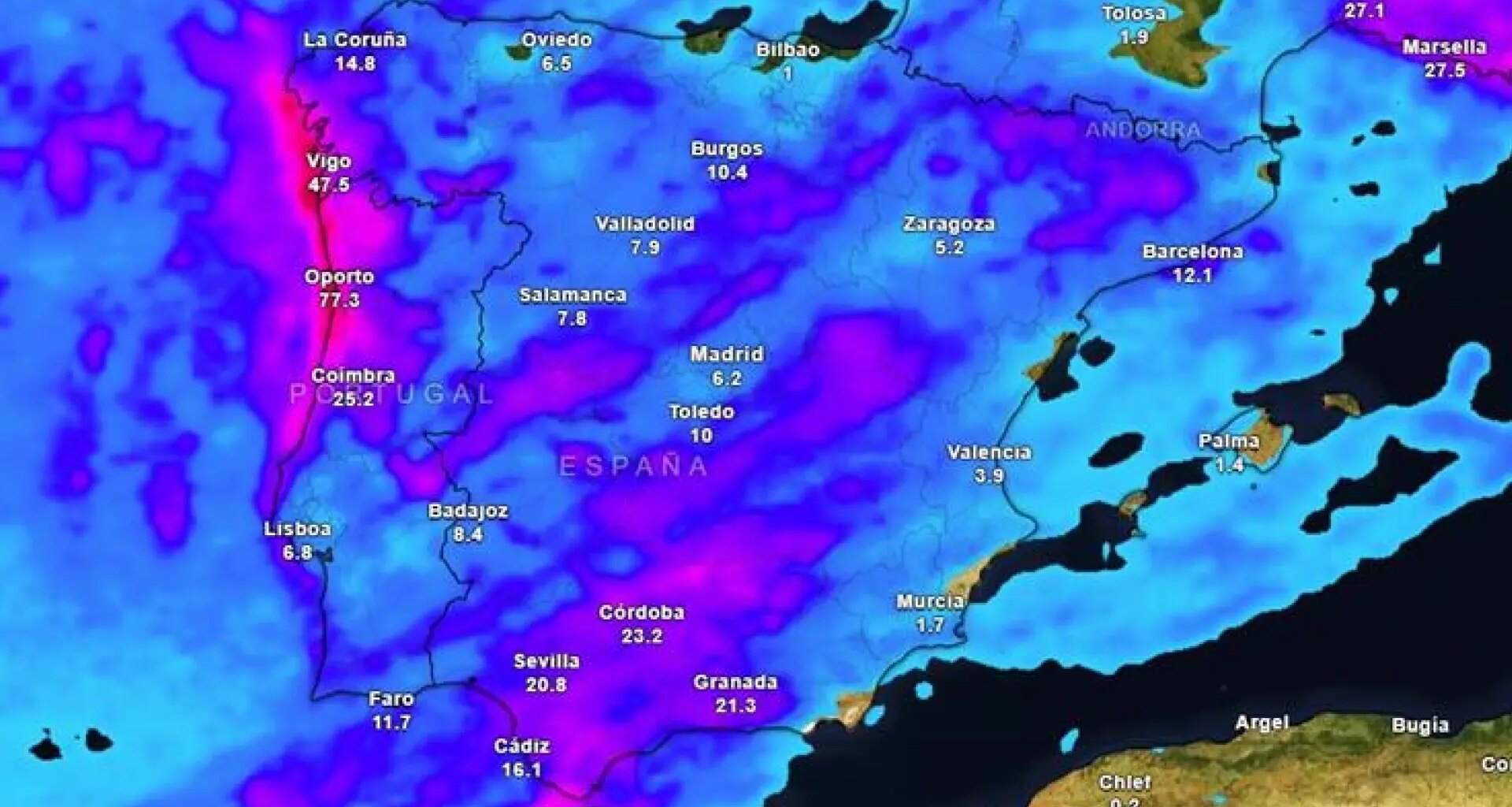 estas son las zonas que esperan más agua