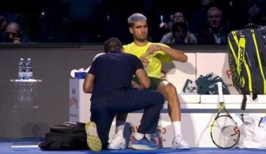 Saltan todas las alarmas con Alcaraz en la final contra Sinner en las ATP Finals