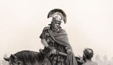 Ferrer-Dalmau pinta a San Martín de Tours para Cáritas Castrense