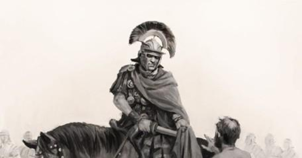 Ferrer-Dalmau pinta a San Martín de Tours para Cáritas Castrense