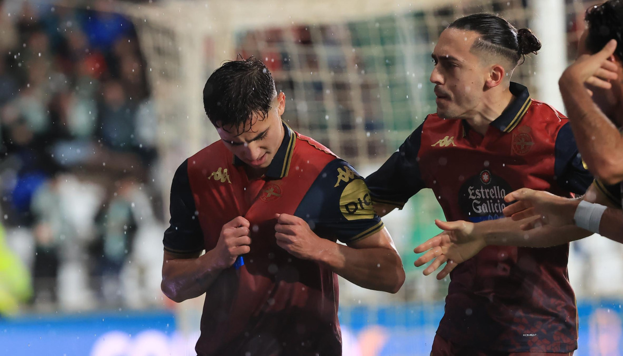 Yeremay, tras marcar contra el Córdoba esta temporada en el Nuevo Arcángel