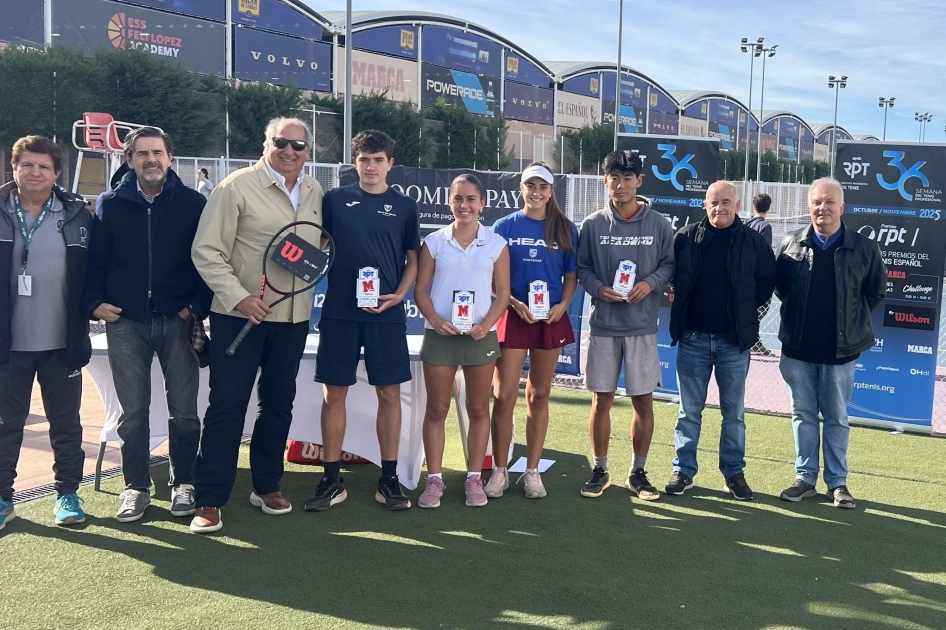 Campeones del Masters del Circuito RPT-MARCA Jóvenes Promesas, que tendrán invitación al Campeonato de España.