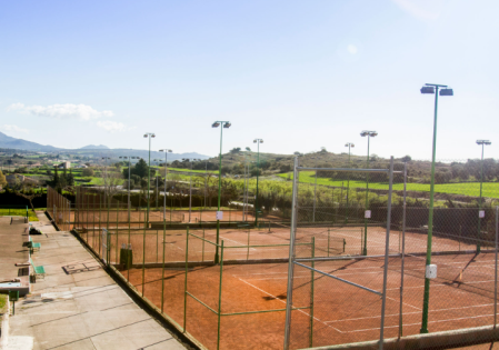 Las pistas actuales de tierra batida del Club Tennis Balaguer
