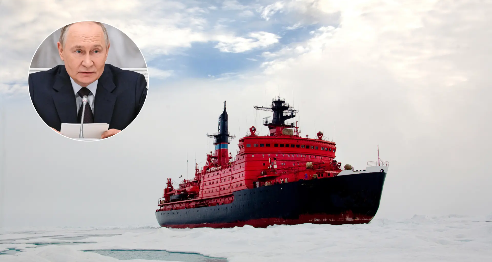 Putin construye un rompehielos nuclear para impulsar el dominio de Rusia en el Ártico
