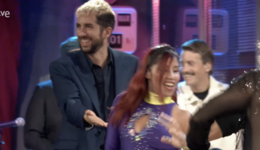 el momentazo con una bachata y un plantón