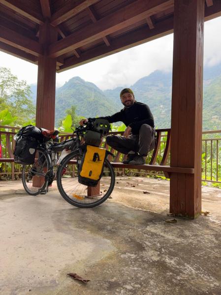 Julio Cortés, dando la vuelta al mundo en bici (cedida)