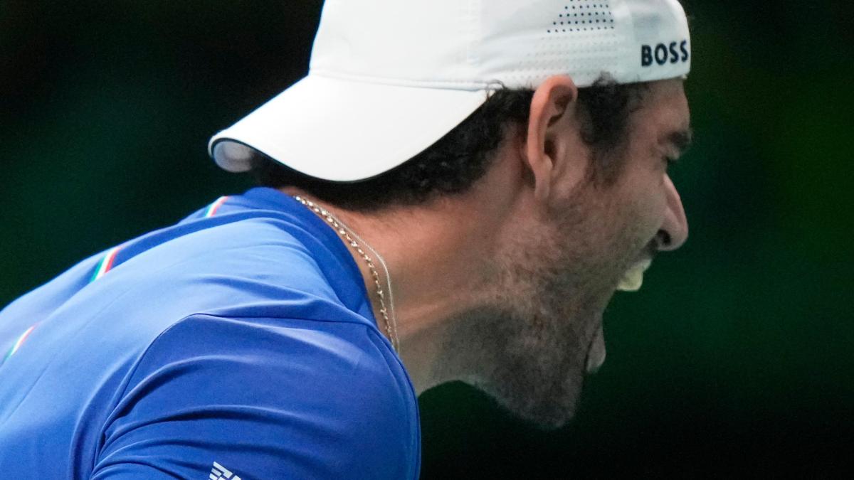 Primer zarpazo de Berrettini en la Italia sin Sinner en la Copa Davis