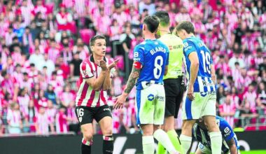 Galarreta no está sancionado pese a llevar cinco amarillas