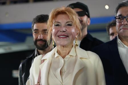 Carmen Cervera en un acte al futur Museu Thyssen de Barcelona