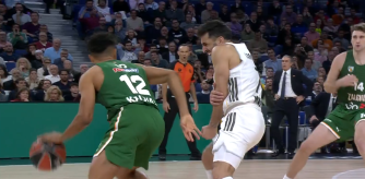 Maodo Lo y Campazzo, protagonistas de la acción que marcó el final en Madrid.