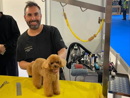 Luis Aibar, estilista canino