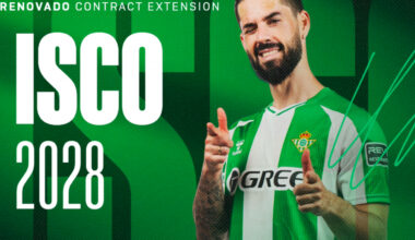 El Betis anuncia la renovación de Isco hasta 2028