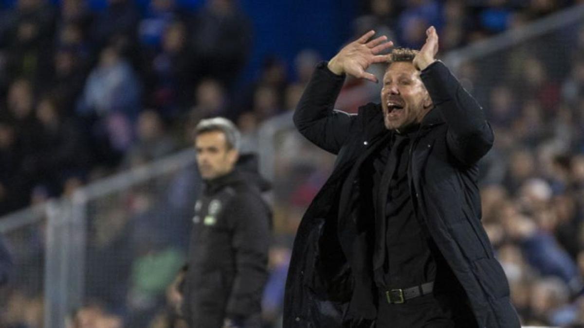 Atlético de Madrid | Simeone: "Estamos compitiendo bien y, a veces, la suerte juega a nuestro favor"