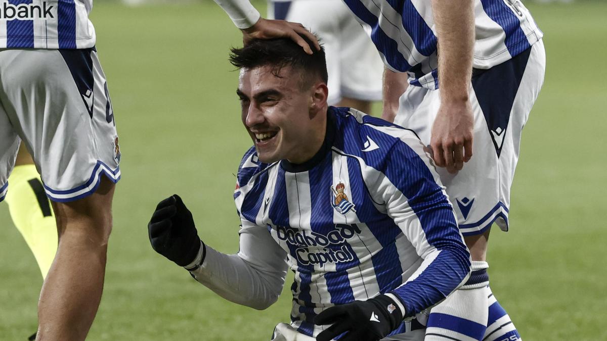 Barrenetxea confirma que tuvo rotura y que en el golazo estaba "ahogado" y ni se lo pensó