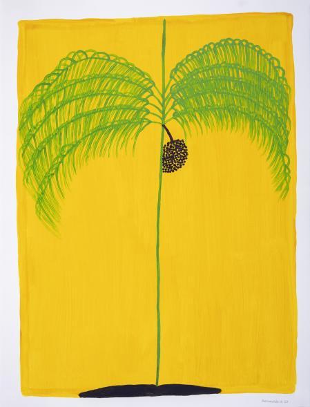 ‘Hayakawesi’ (Palma de açaí comestible), 2023, Sheroanawe Hakihiiwe, acrílico sobre papel