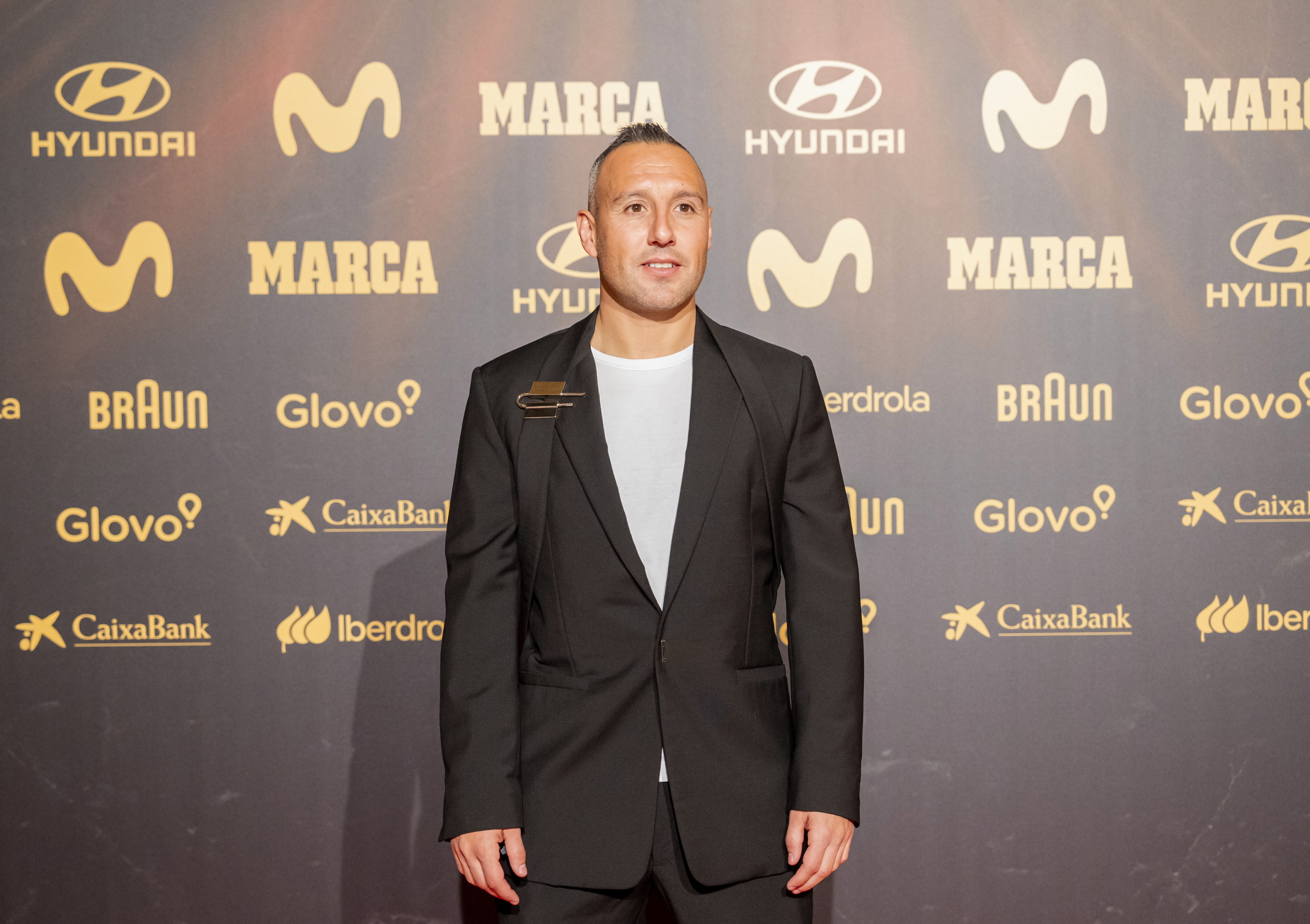 Cazorla, en la previa de la gala.