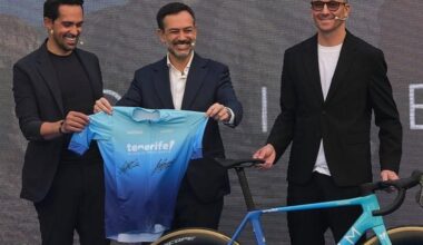 Contador y Basso presumen de su nuevo 'arma' con alma tinerfeña