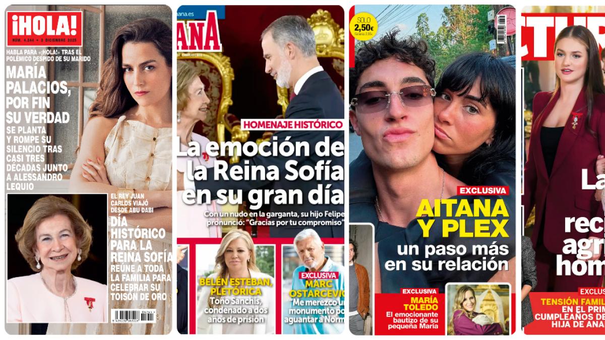 María Palacios, Aitana con Plex y doña Sofía protagonizan las portadas