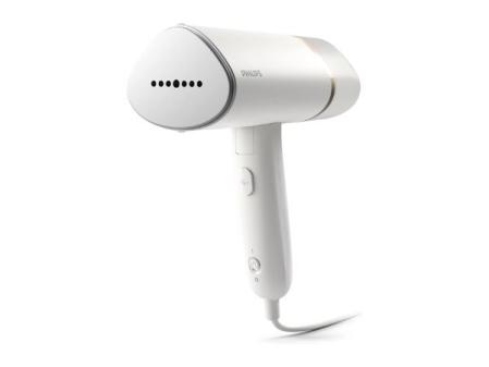 Philips Serie 3000 Plancha vertical-Vaporizador -1000 W, 20 g/min de vapor, Depósito de agua de 120 ml extraíble, Diseño compacto y plegable ideal para viajar, Blanca (STH3020/10)