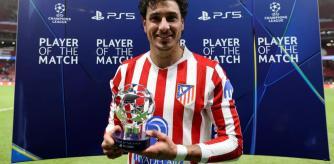 José María Giménez, jugador del Atlético de Madrid, fue el 'MVP' del partido ante el Inter de Milán.